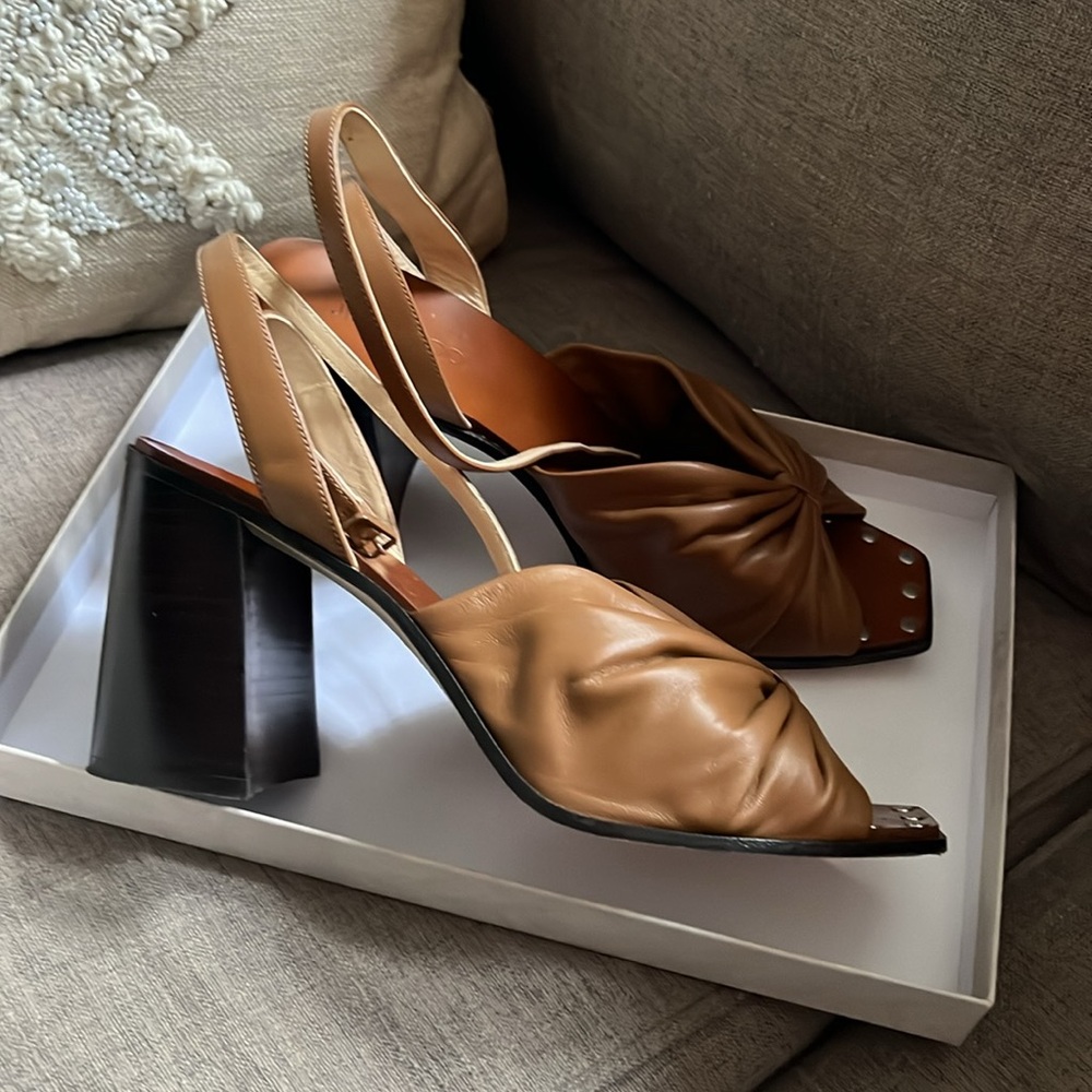Jimmy Choo Jasie: ankle strap leather heeled sandals - Picture 5 of 6